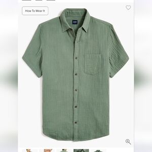 J. Crew Factory Gauze button-up shirt - S